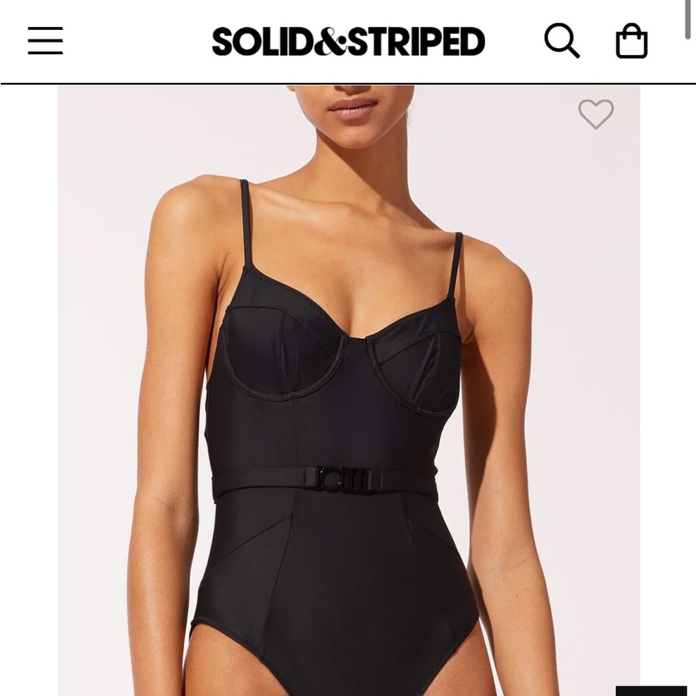 SOLID&STRIPED SPENCER SWIMSUIT - Picture 5 of 5